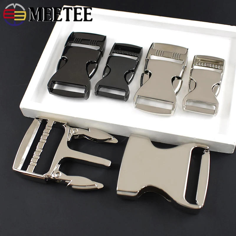 

2-5Pcs Metal Buckles 20/25/38mm Side Release Buckle Backpack Strap Clip Clasp Webbing Dog Collar Hook Bag Hardware Accessories