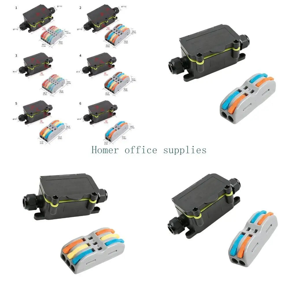 K43B MultiCores Waterproof Joint Cable Connector For Photovoltaic Systems Lighting