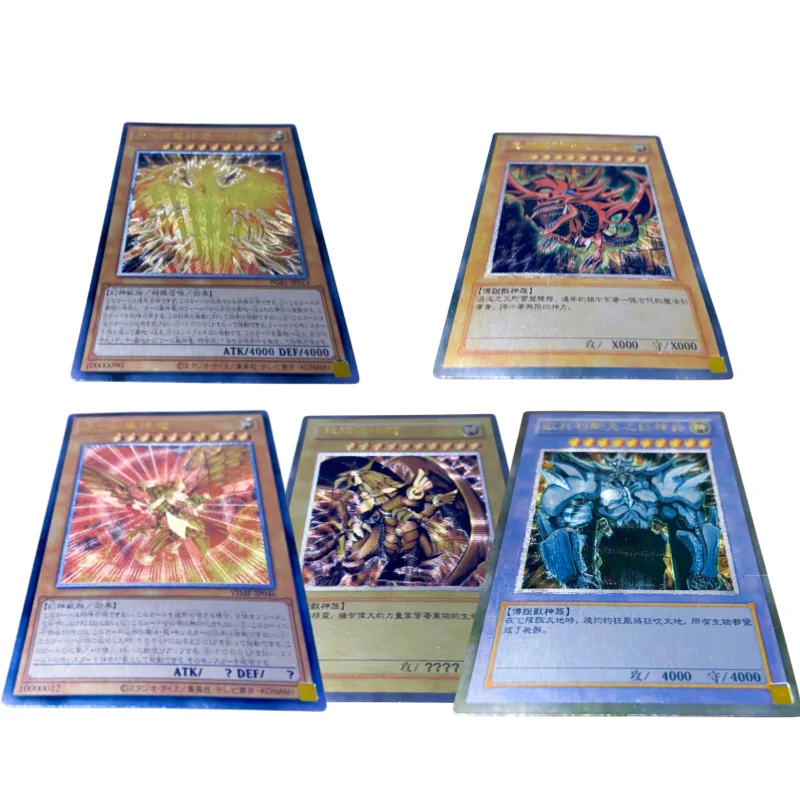 Yu Gi Oh Cards Egyptian God Slifer the Sky Dragon Anime Game Characters Self Made UTR Collection Rough Flash Cards DIY Toys Gift