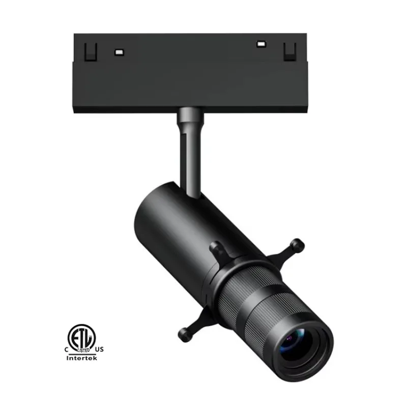 كشاف مسار المتحف أسود أبيض ضوء المسار المغناطيسي 0-10 فولت ذكي دالي ديم #2