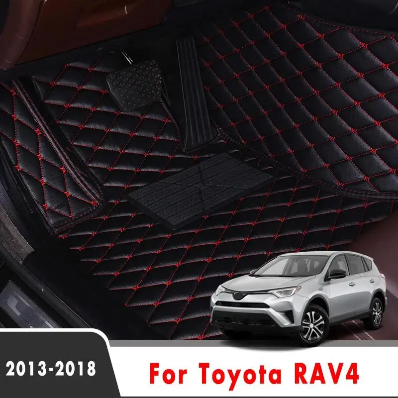 

Коврик для пола автомобиля, коврик для багажника для Toyota Rav4 IV XA40 2013-2019, кожаный ковер, аксессуары для интерьера автомобиля