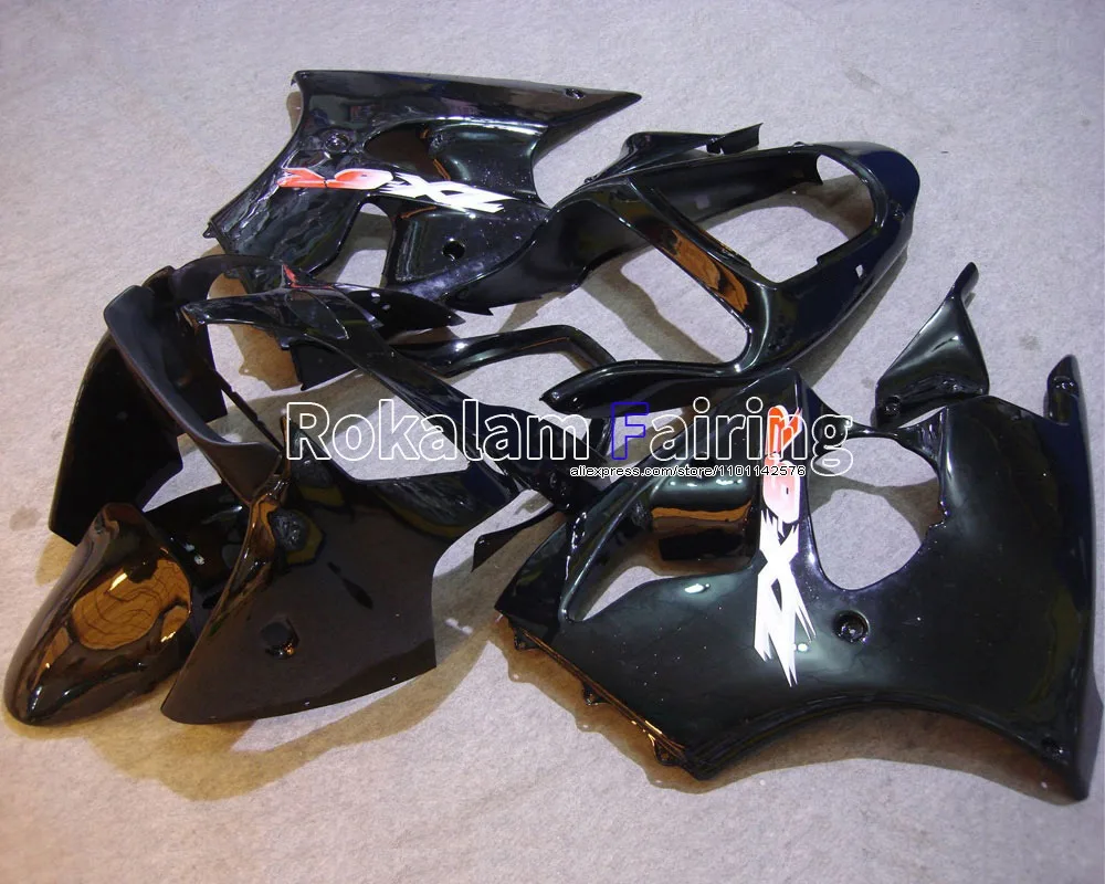 For Kawasaki Fairings Kit ZX6R Cowling Body NINJAZX 6R 2000 2001 2002 ZX-6R Gloss Black Fairings (Injection molding)