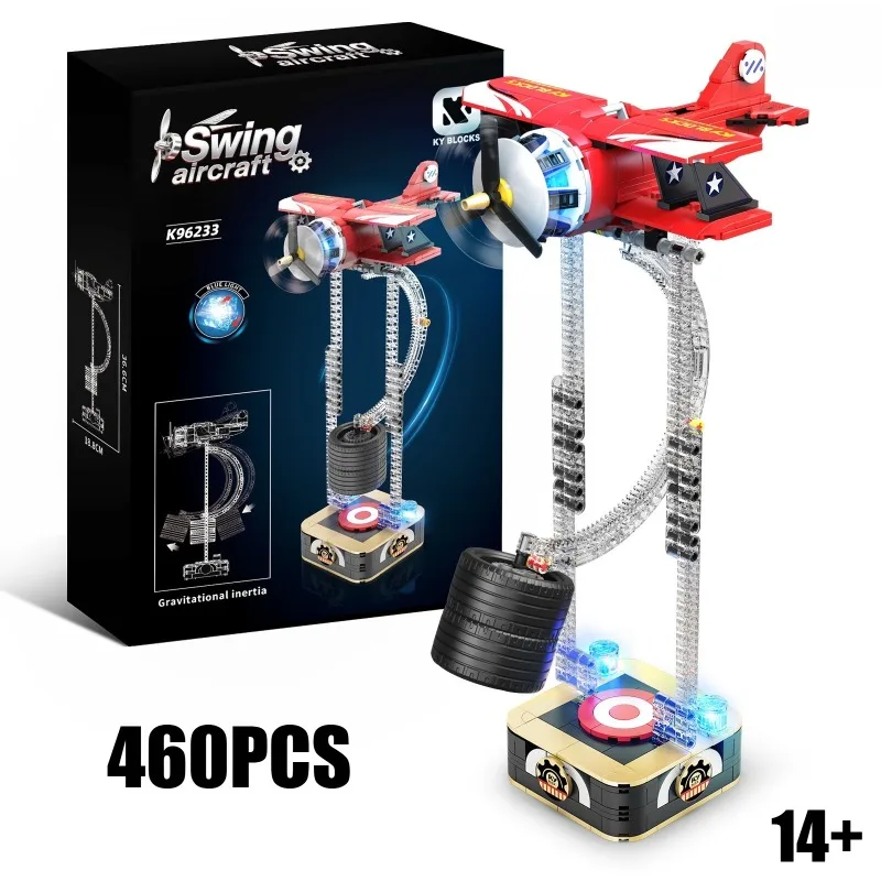 

460 шт., декомпрессионные гравитационные качели, строительные блоки для самолетов, снимающие стресс, строительные кирпичи, игрушка в подарок для детей и взрослых