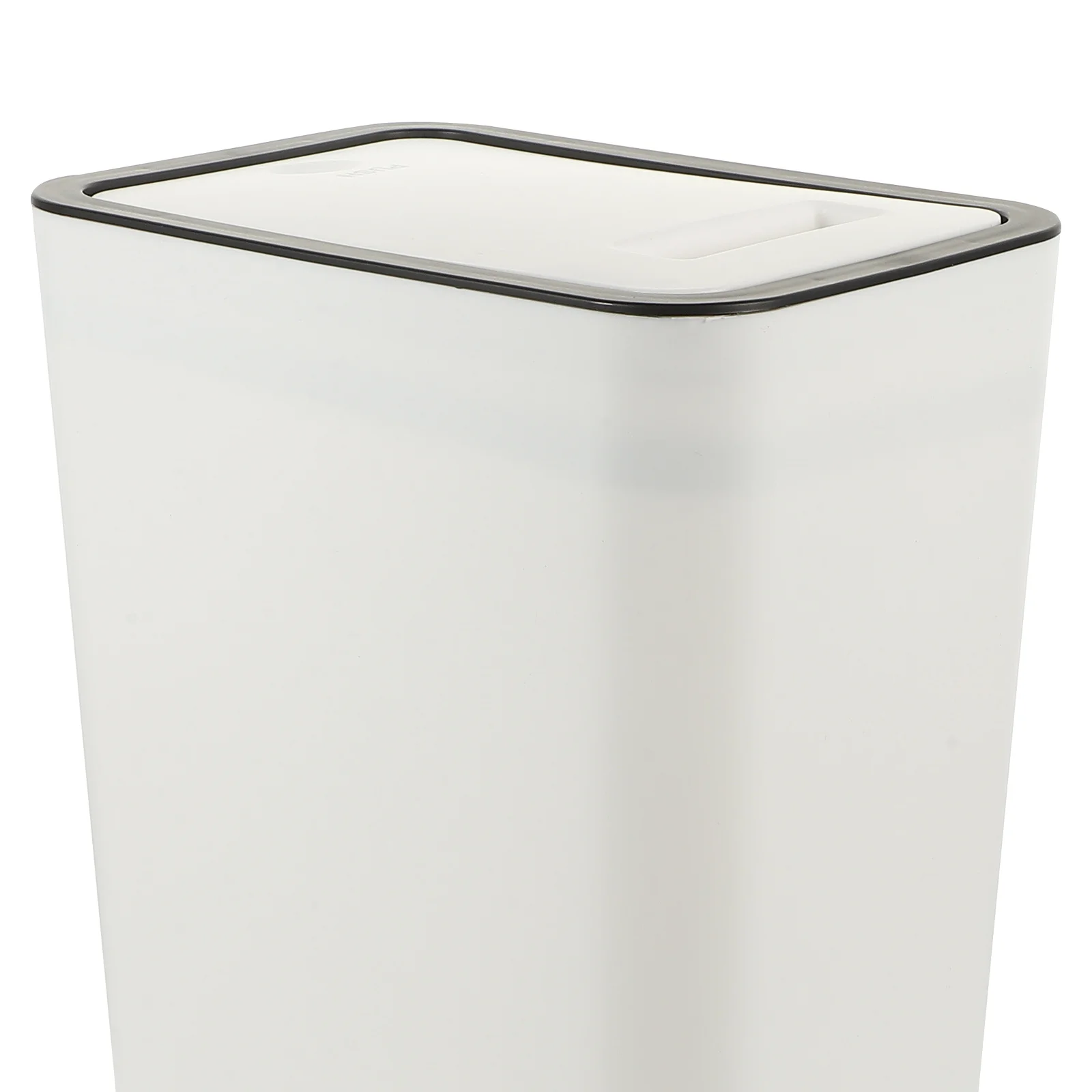 

1pc Press Type Trash Can 10L Slim With Lid For Kitchen Bathroom Bedroom Office Nordic Style Waste Bin Narrow Garbage Container