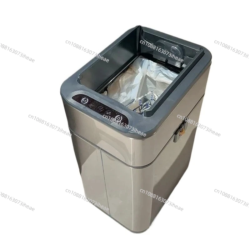 Smart Trash Can Inductive Wastebasket Large Capacity Paper Basket Dual-purpose Kitchen Home Trash Can Two-way Opening Design