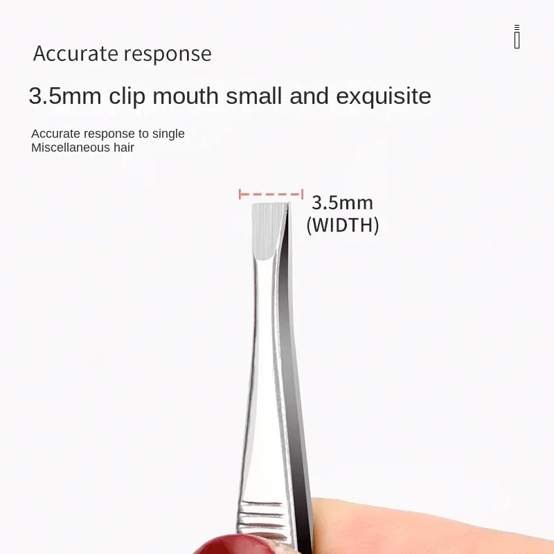 الحاجب الملقط الفولاذ المقاوم للصدأ الجمال كليب مائل تلميح شقة تلميح الحاجب الملقط كليب ل الحاجب التشذيب الوجه إزالة الشعر أدوات