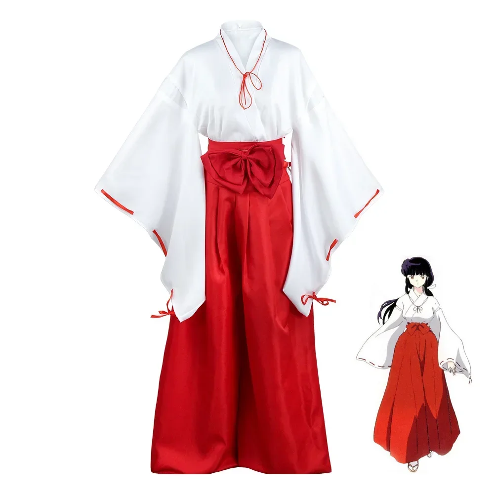 

Anime Inuyasha Cosplay Miko Kikyou Kimono Costume