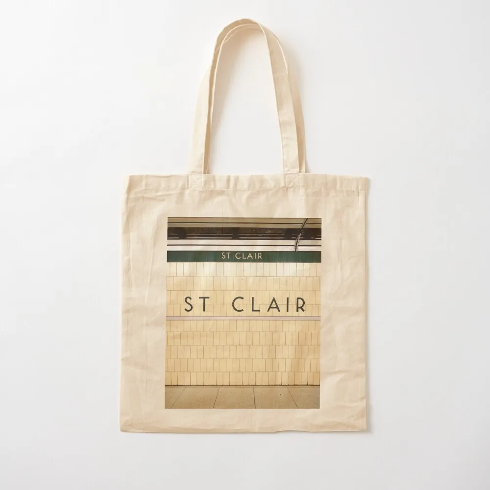 

Toronto St. Clair Subway Station Sign Tote Bag