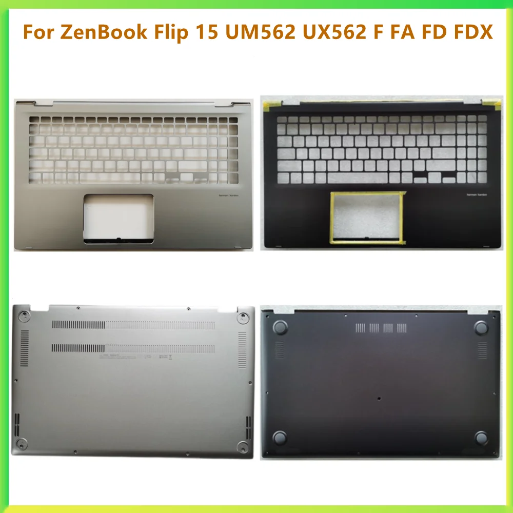 

New Laptop Top Case Palmrest Upper Housing Bottom Cover Case For Asus ZenBook Flip 15 UM562 UX562 F FA FD FDX shell