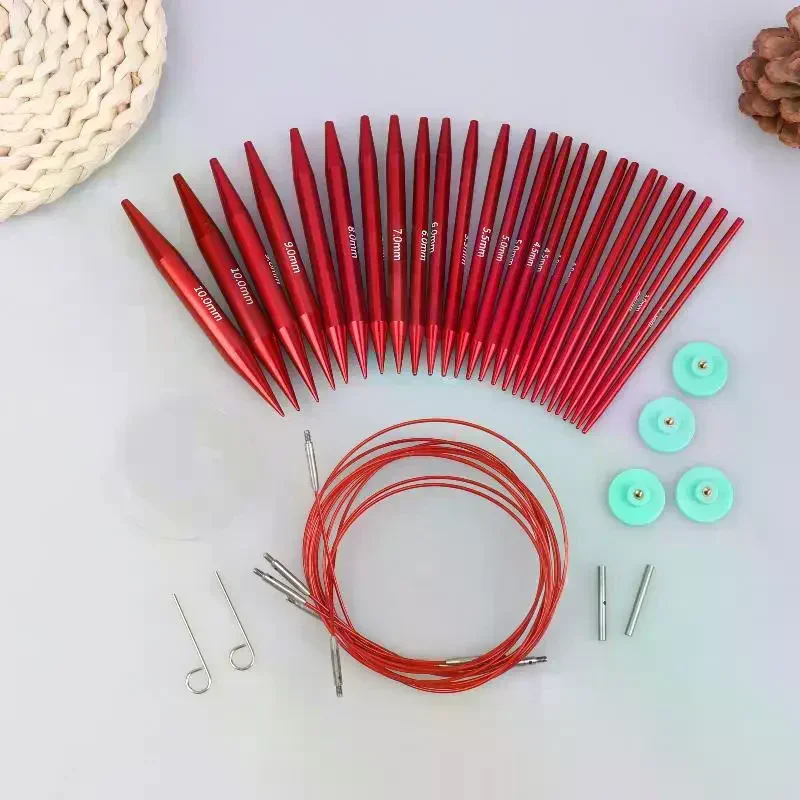 Versatile Crochet Hooks Kit with Detachable Circular Knitting Needles for DIY Art and Crafts