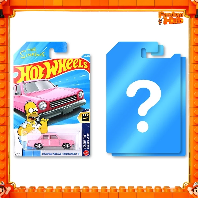 

Genuine Hot Wheels Die-Cast Car Model The Simpsons Family Car Toy Car Model 26e Cars Toy Fans Gift