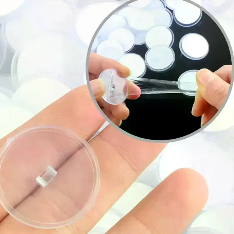 50 Piece Mini Transparent Ceiling Hooks - Easy To Install, Self-Adhesive And Traceless For DIY Decorations, Parties, Christmas