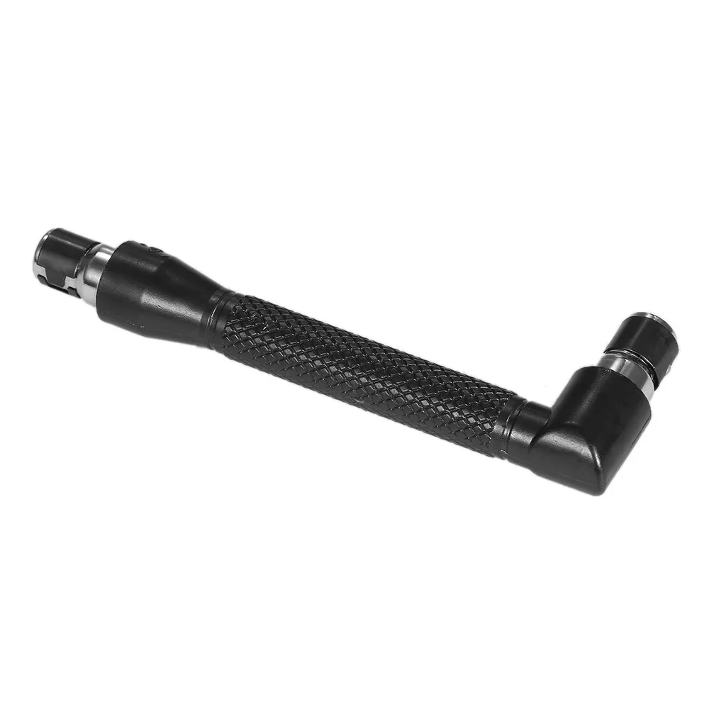 1/4 Inch Hex Shank L Shaped Wrench Double Head Design 90 Degree Angle Right Angle Screwdriver Socket Wrench Adapter