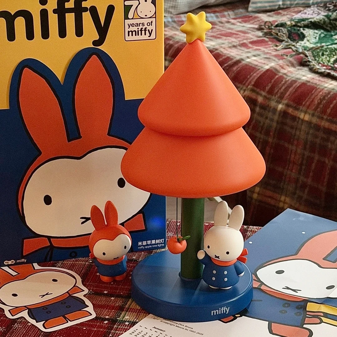 

Miffy Apple Tree Light Bedroom Bedhead Nightlight Desk Lamp Christmas Desktop Ornament Genuine Anime Themed Gift