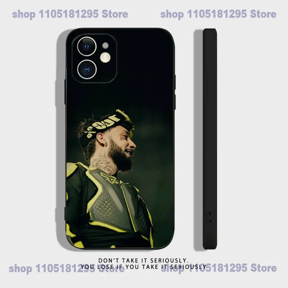 HOT 2025 Jc Reyes JC REYES Tour funda de teléfono para iPhone 17,16,15,14,13,12,11,XR,Pro,XS,Max,XR,Plus,Mini silicona negra a prueba de golpes