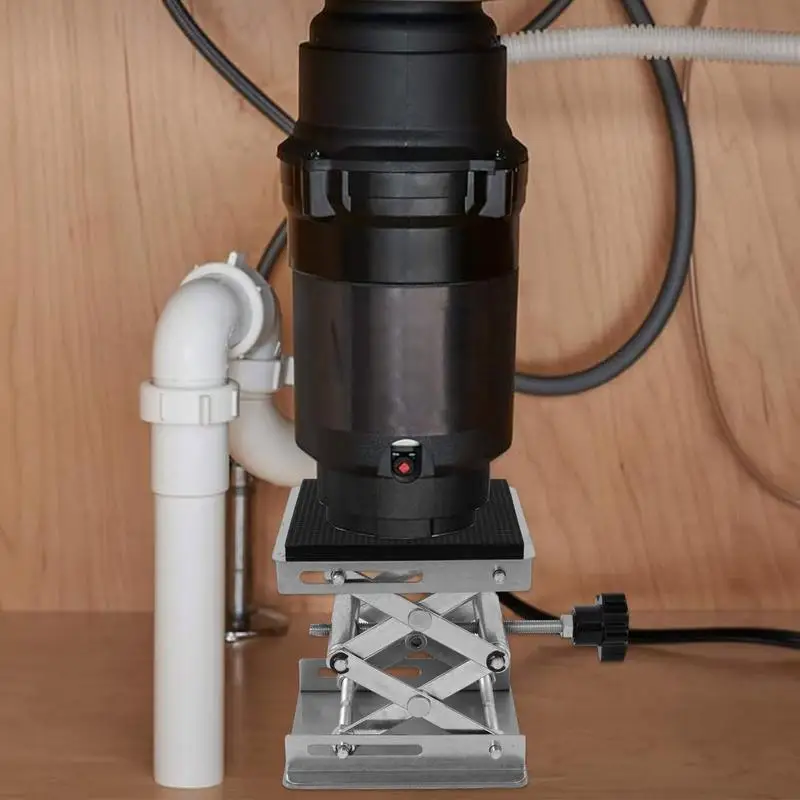 Lab Jack Lower Sink Bracket Lab Lift Stand Laboratory Support Expandable Lift Height 1.96-6.1in Shock Absorber Bracket Scissor