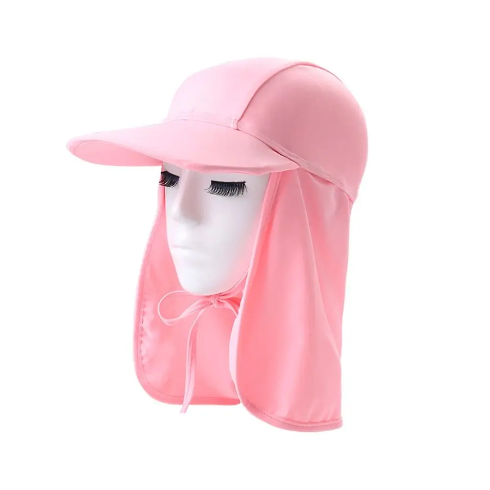 Creative Multicolor Kids Anti-UV Sunscreen Hat Breathable Outdoor Large Brimmed Hat Nylon Swimming Ice Silk Hats Unisex