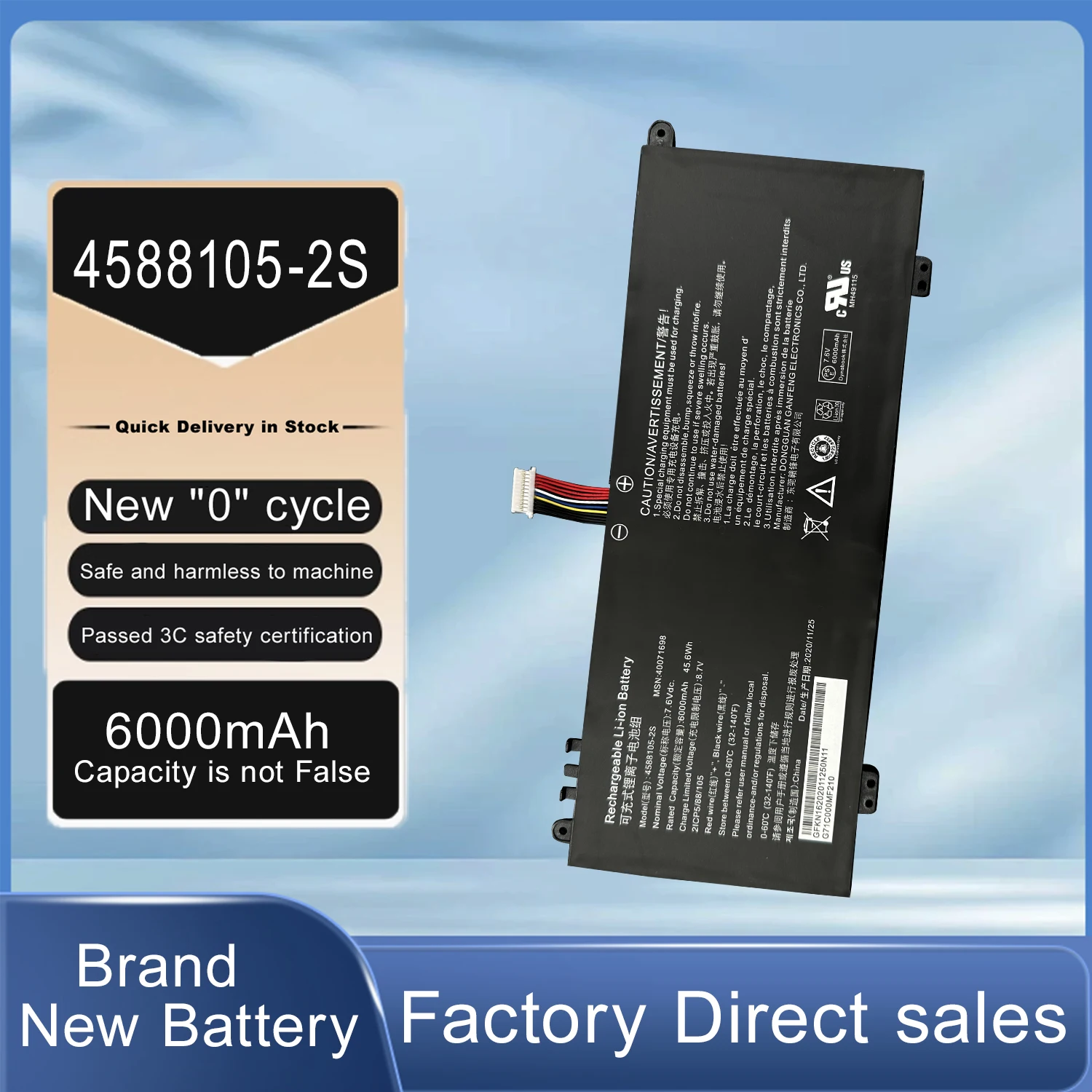 NEW Laptop Battery 4588105-2S 4588106-2S  For Dynabook Satellite Pro C50-H-108 C50-H-103 C50D-B-115 For Medion Akoya E15403