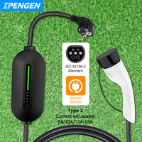 IPENGEN Electric Car Charger TYPE 2 IEC62196-2 3.5KW Portable EV Charging Cable EV Charger Station Wallbox EVSE