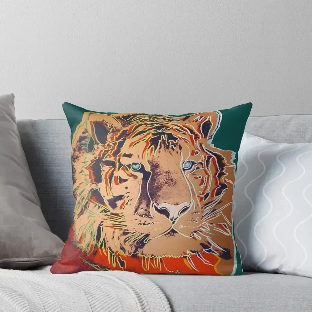 

Siberian Tiger - Andy Warhol Throw Pillow bed pillows Cushions For Decorative Sofa pillow