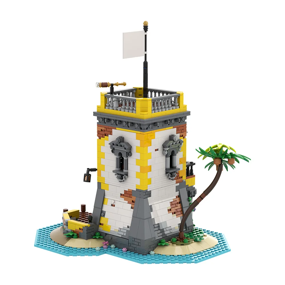 Moc sabre ilha anno domini 2021 blocos de construção modelo sabre ilha anno domini tijolos montagem brinquedos crianças diy presentes aniversário