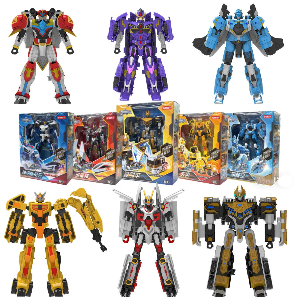 

MechWarriors Mech Transformation Action Figure Robot Toys DIVINE WIND MACHIAPTER MYSTIC LOCK Deformed Vehicle Model Car Gifts