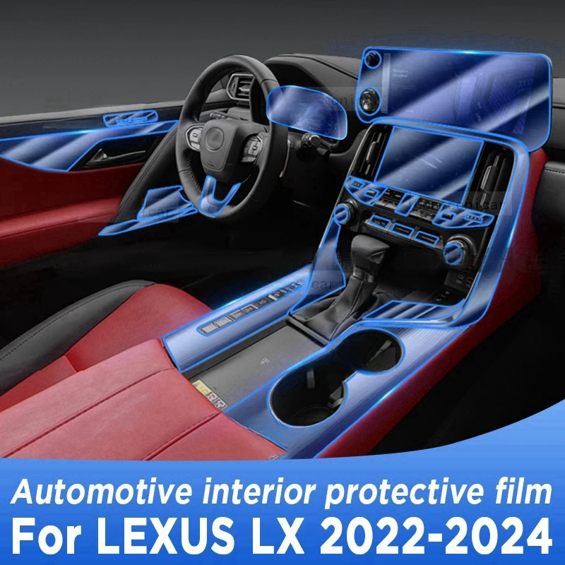 

For LEXUS LX 2022-2024 Gearbox Panel Navigation Automotive Interior Protective Film Anti-Scratch Sticker Protect Accessories