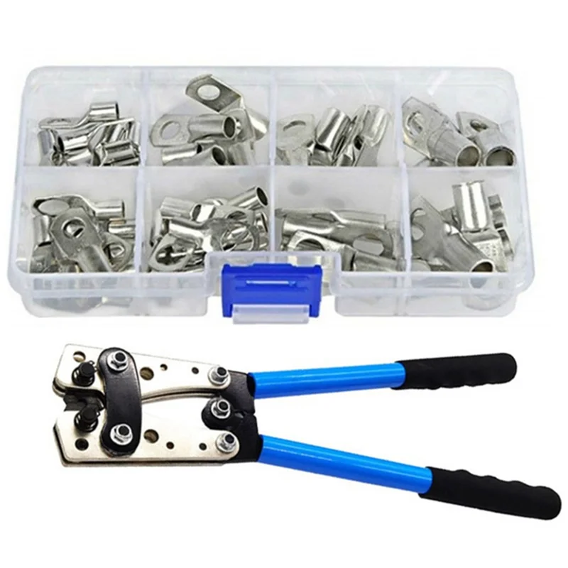 

AB06 1Set Bare Terminal Clamp Includes 1 Wire Clamp And Complete Accessories Blue&Silver