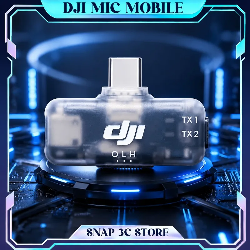 

Original DJI Mic Series Mobile Receiver for Mic 3 Mic 2 Mini Wireless Transmitters Type-C Phone Microphone Replacement