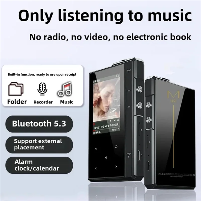 New!M1601 MP3 Portable Music Player Music Player With 2.4Inch 320X 240 Screen 1500Mah Music Player