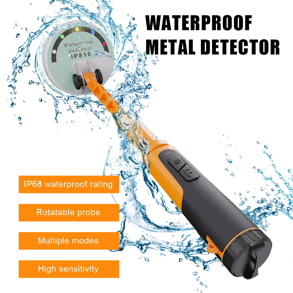 Metal Finder Handheld Pinpointer Detector de Ouro Ip68 Máquina Completa Caçador Impermeável Ferramentas do Tesouro Mais Novo Quente 2023 Profissional