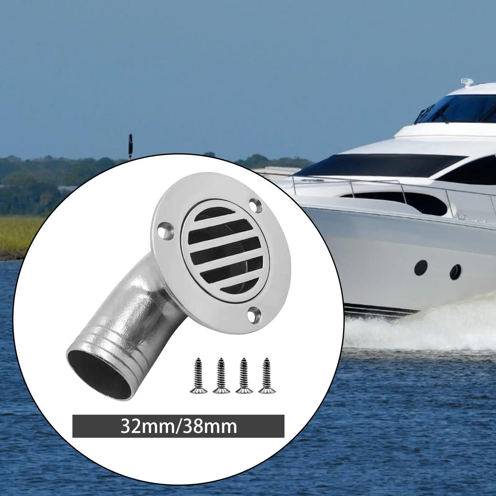 

Boat Floor Drain 316 Stainless Steel Direct Replacement Marine Accessory Professional Deck Drainage for Outdoor Ship