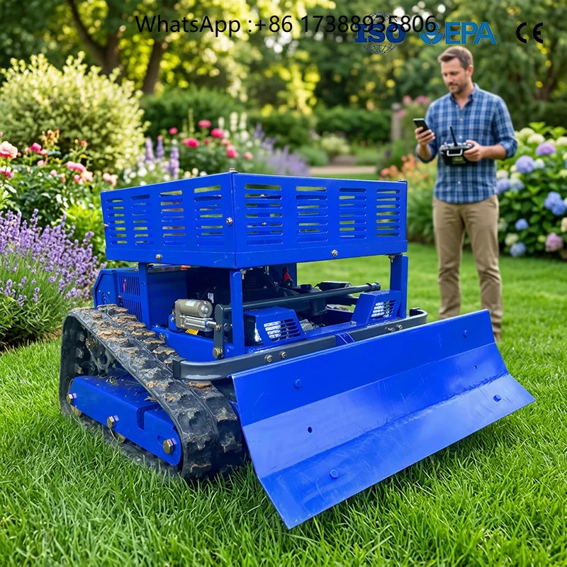Remote Control Commercial Flail Grass Mower for Orchard Vineyard Farm Hillside Professional Vegetation Equipment.