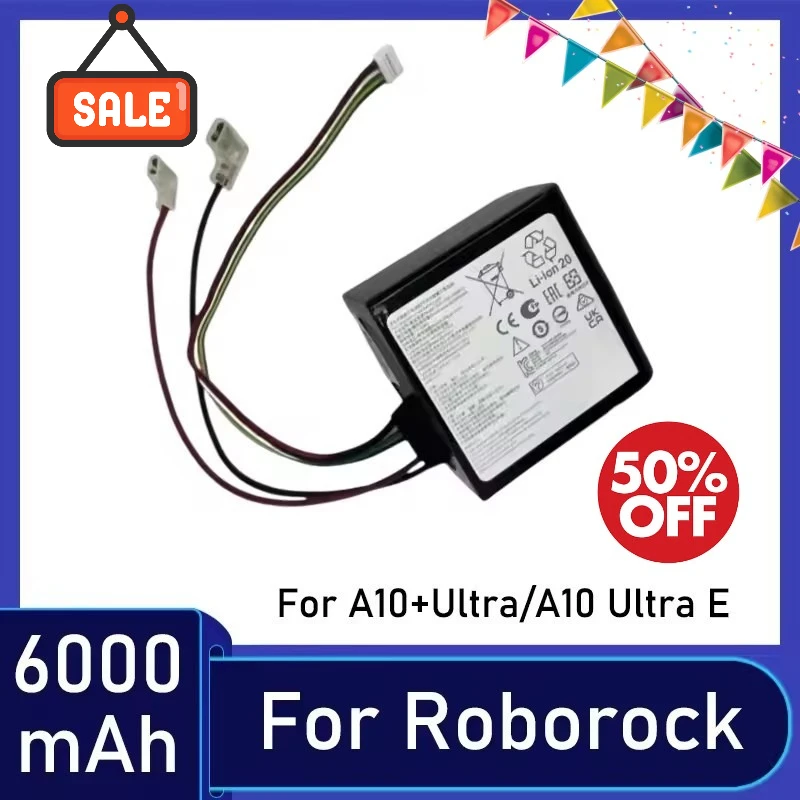 

Compatible with Roborock A10 Plus Ultra 21.6V 4000/5000/6000mAh vacuum cleaner battery