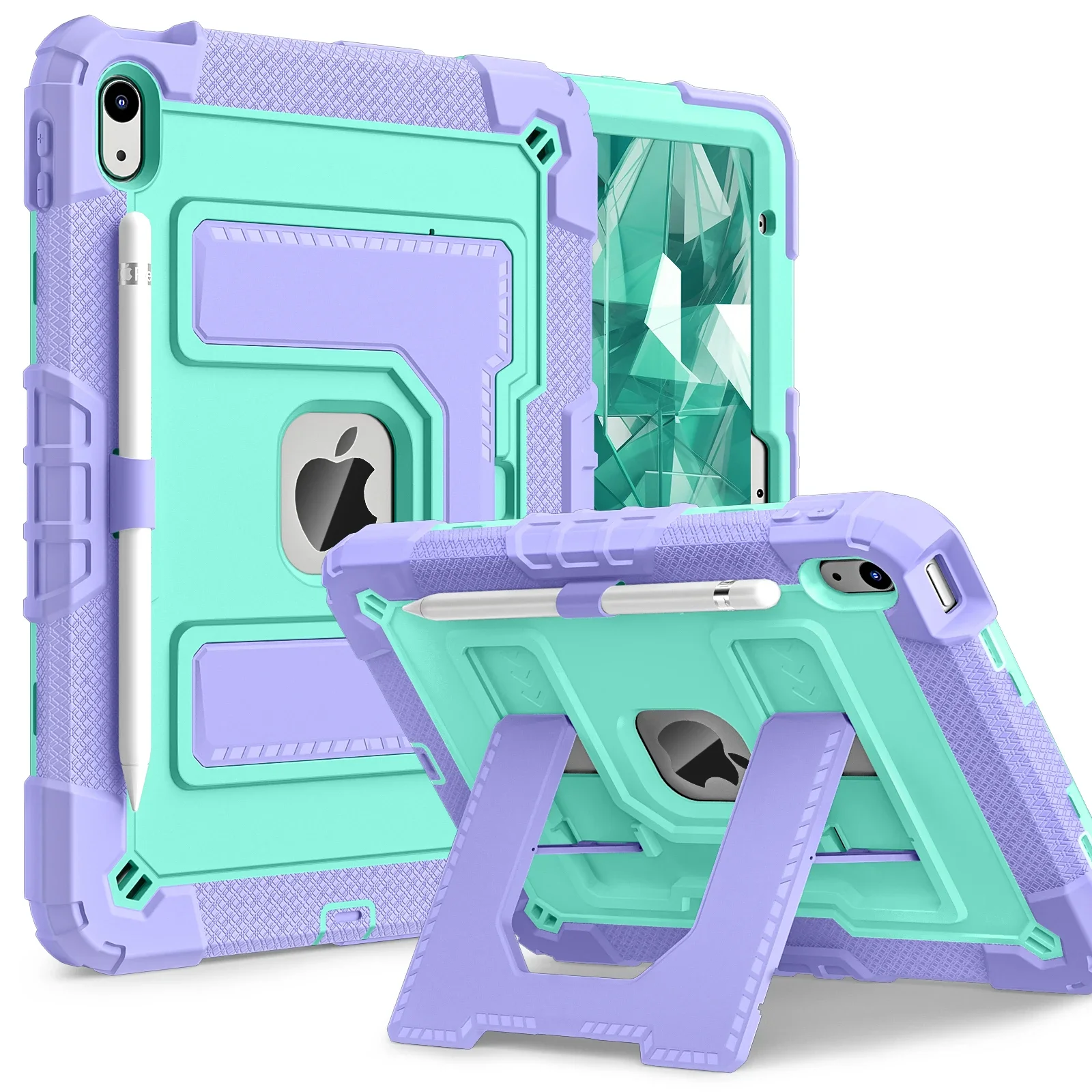 

Tablet Case for IPad 11 11th 2025 A16 10th Gen Air 4 5 10.9 Pro Air 11 2024 Mini 6 7 Kids Stand Shockproof Protect Rugged Cover