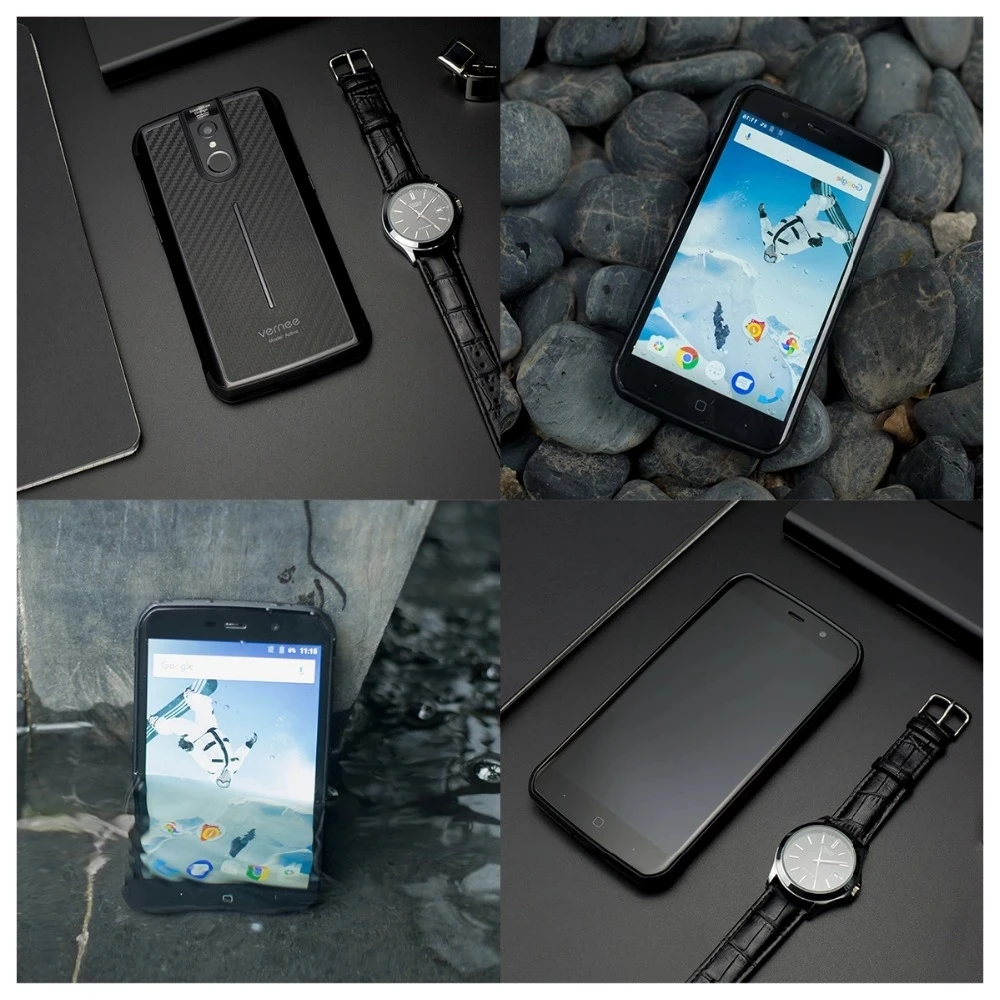 هاتف Vernee Active V1 NFC IP68 الذكي 5.5 بوصة أندرويد 7.0 MTK6757 ثماني النواة 4GB RAM 64GB ROM 13.0MP مقاوم للماء 4G هاتف محمول
