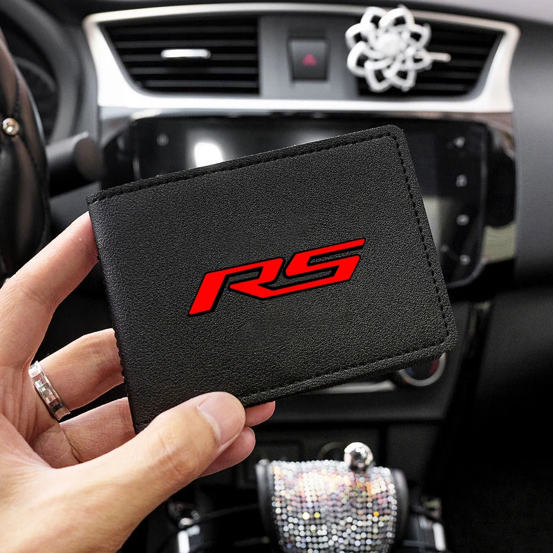 Car Driving Documents Case Credit Card Holder For Chevrolet RS Corvette Camaro Tahoe Equinox Suburban Cruze Malibu Accessories