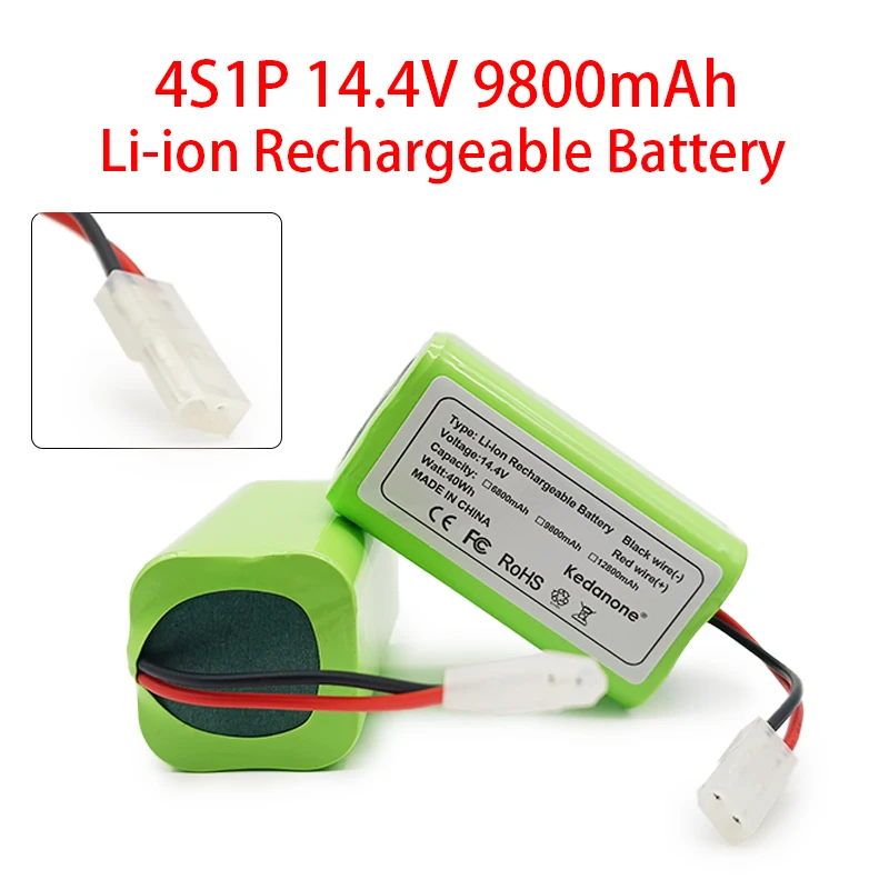 

18650 4S1P 14.4V Li-Ion Battery 9800mAh,For Xiaomi G1 MI Robot Vacuum-Mop Robot Vacuum Cleaner Rechargeable Battery