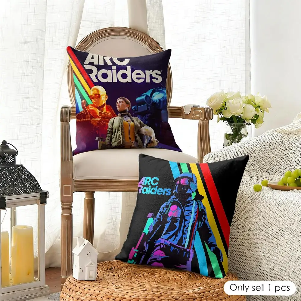 Video Game A-ARC Raiders Cushion Cover Organic Linen Square Pillow Case Durable Non-Allergenic And Kind To Skin