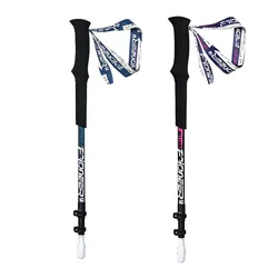 PIONEER Walking Stick 56-135cm Telescopic 3 sections Carbon Fiber Lightweight Mountain-climbing Crutch Outdoor Hiking