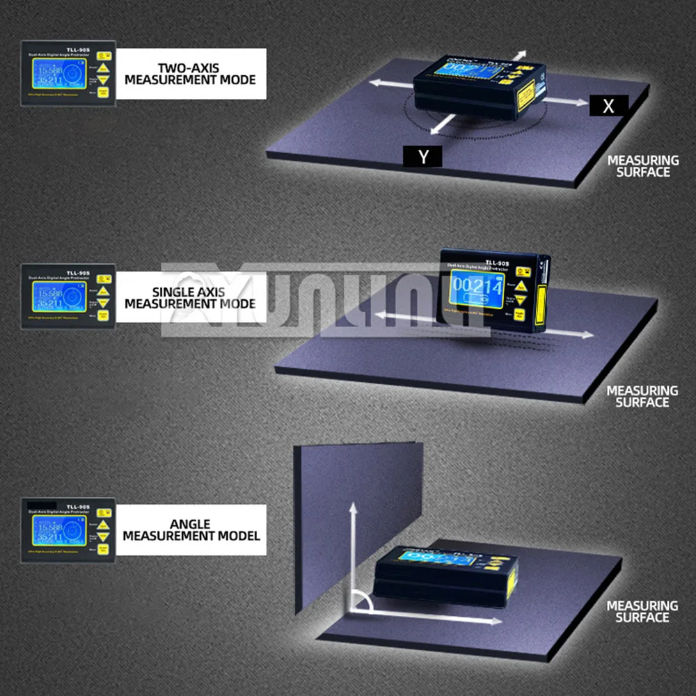 0.005 High-Precision Laser Level Electronic Level Dual Axis Digital Inclinometer Tll-90s leveling Measuring Tools