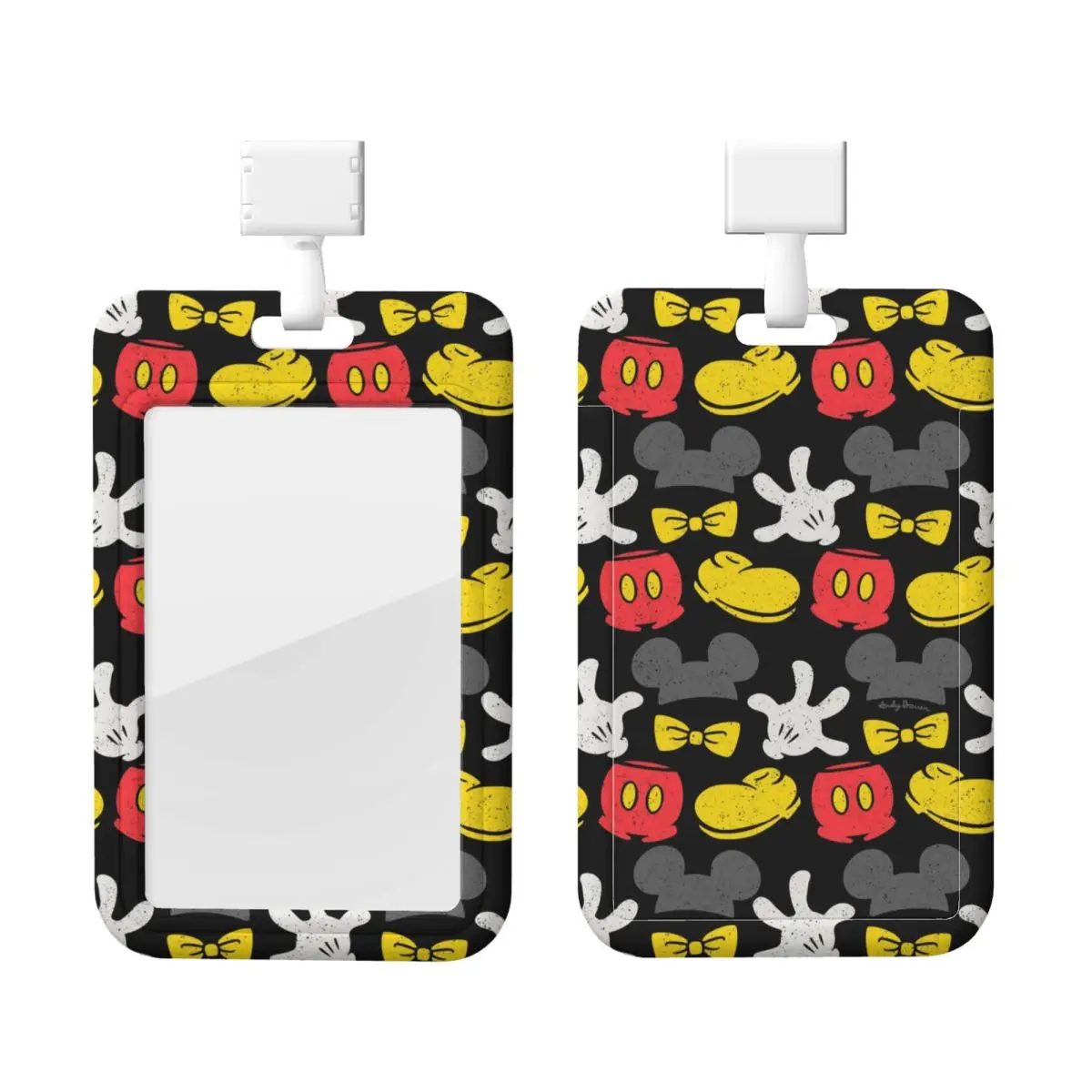 

Держатели кредитных карт с Микки Маусом на заказ, шейный ремешок, держатель для удостоверения личности, держатель для карт для мужчин и женщин, больницы, инженеров, держатель для карт