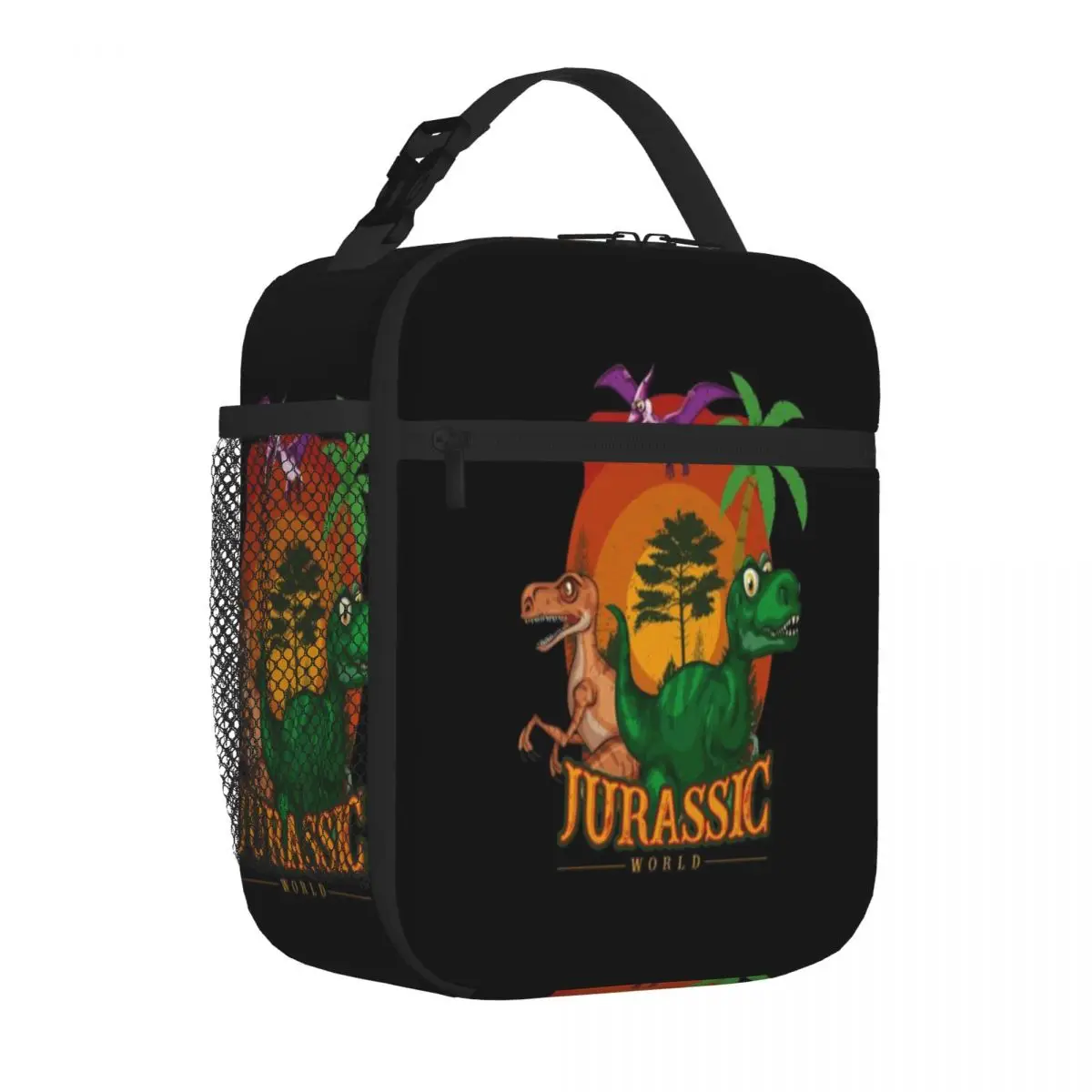 Bestselling Jurassic World Multi Pocket Commuter Lunch Bag Car Driving Lunch Neoprene Lunch Bag