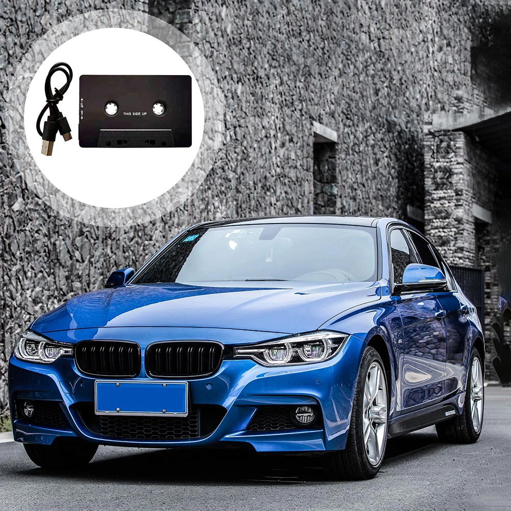 Cassette Universal compatible con Bluetooth 5,0, cinta de Audio para coche, adaptador estéreo auxiliar con adaptador de casete de micrófono