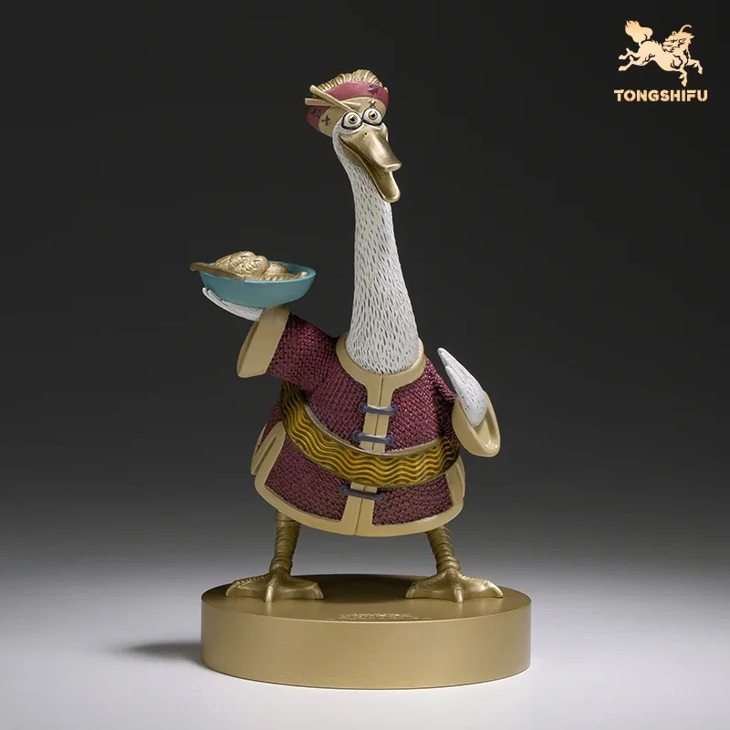 Copper Craft Chinese Cartoon Film Kung Fu Panda Animal Figurines Mr.Ping Statue Sculpture Ornament Desktop Decor Art Collection