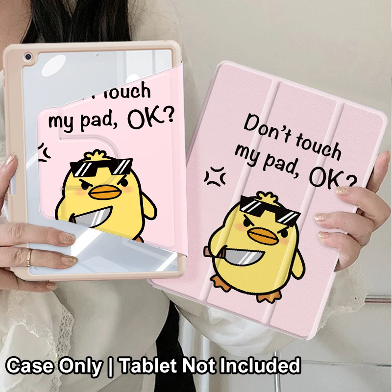 

Новый акриловый тройной чехол для iPad, 2025 г., с держателем для ручек, совместимый с Pro 11 дюймов/10,2 дюйма Air 4/5/6/7/9,7/Mini7/6, iPad 10/11(A16)