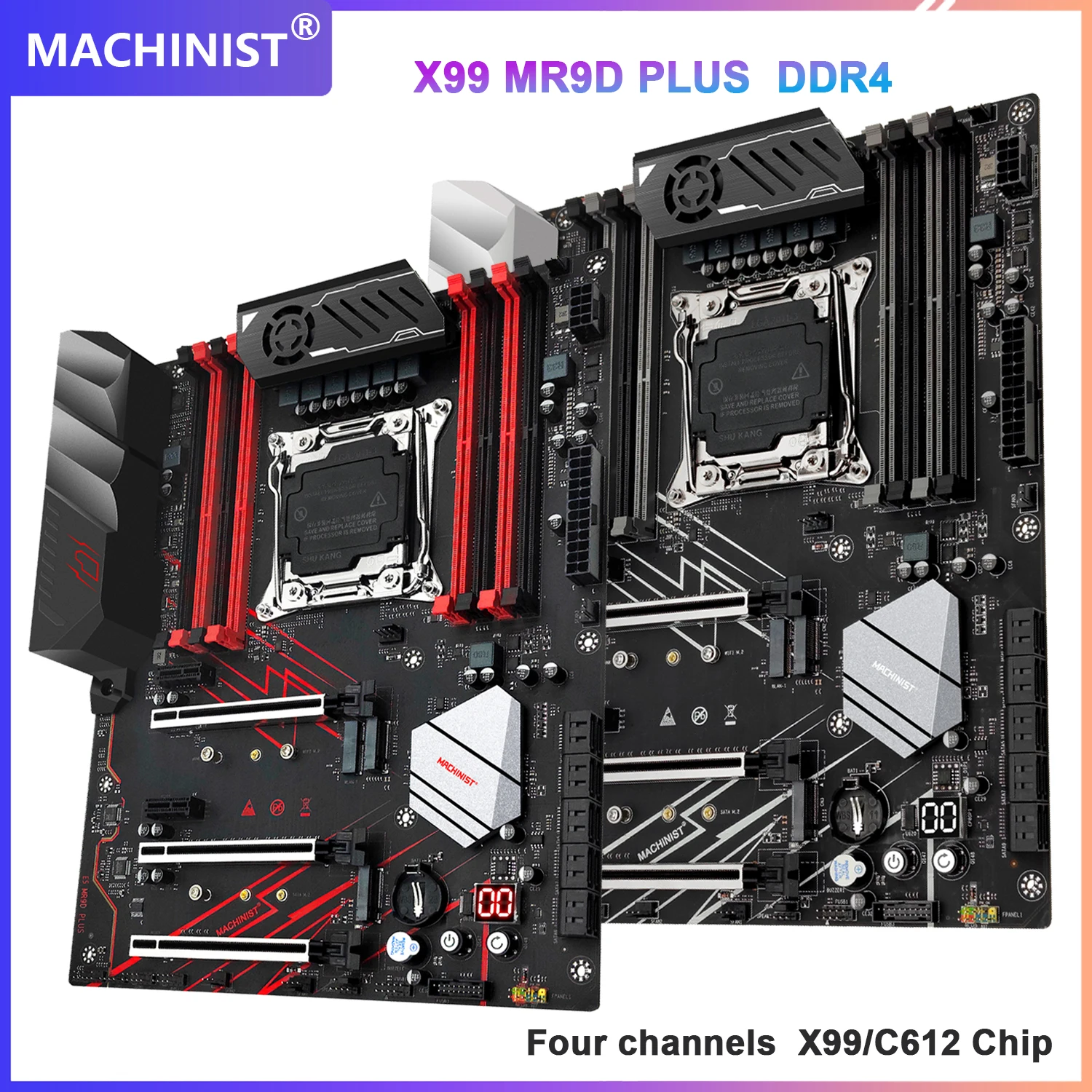 MACHINIST X99 MR9D PLUS Motherboard Support LGA 2011-3 Xeon E5 2670 V3 E5 2667 V4 Processor CPU DDR4 ECC/NON-ECC Memory RAM SSD