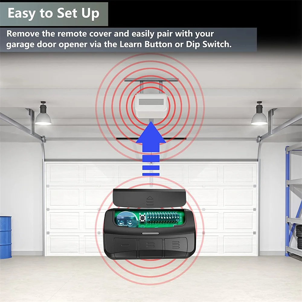 Universal 433mhz /868mhz /315mhz Multi-frequency Remote Control Duplicator with Car Visor Clip Gate Alarm Remote Rontroller