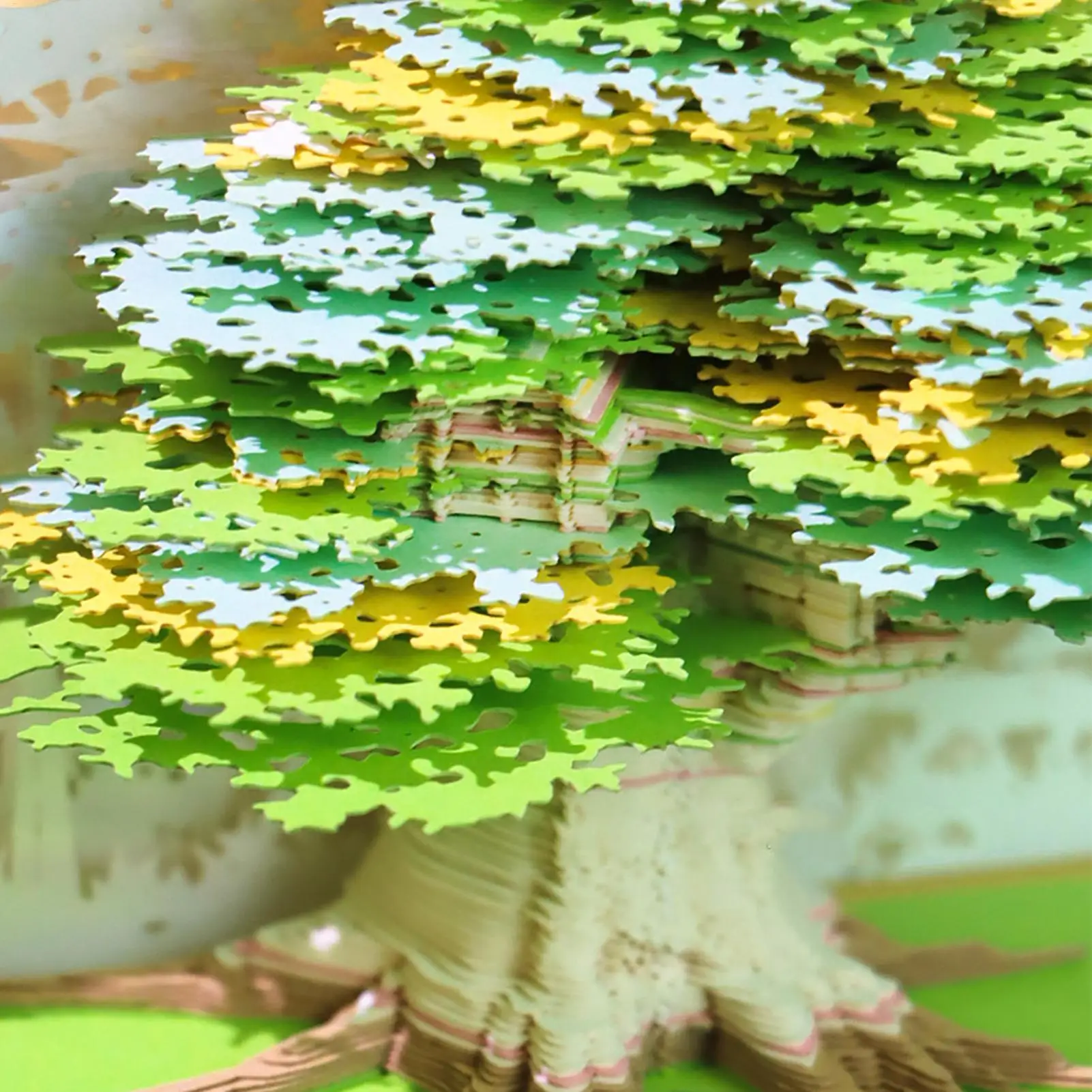 

Timepiece Calendar 2026 3D Paper Sculpture Calendar Tree House River Design Tear Away Notepad For Home Workout School Commute