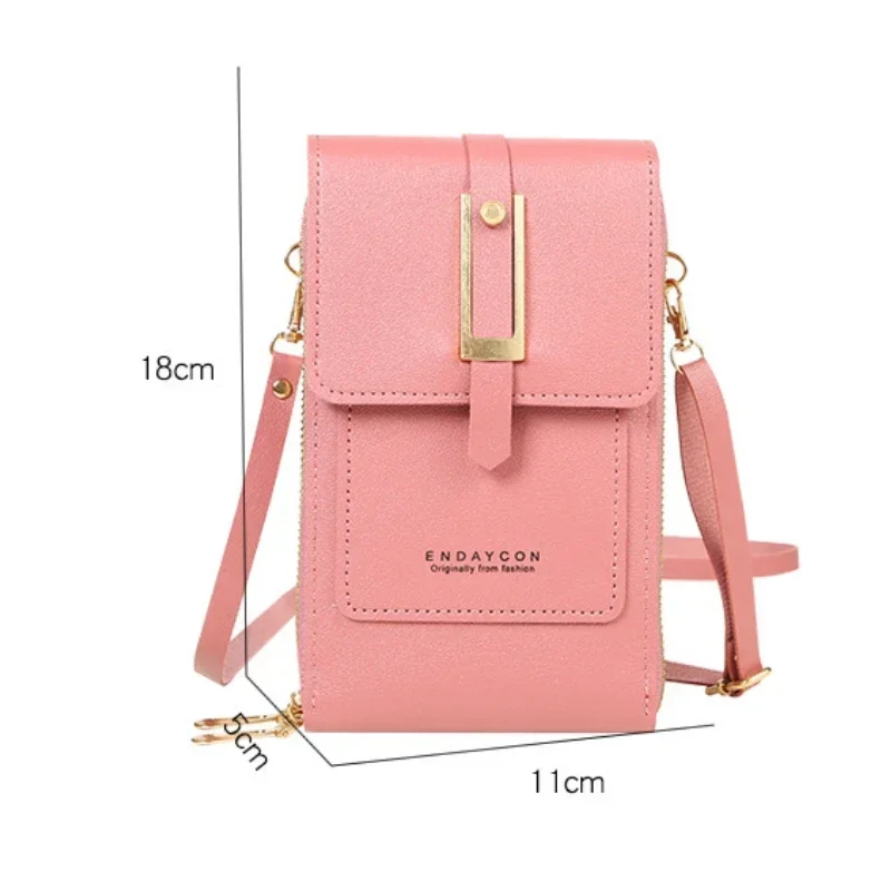 Women Bags Soft Leather Wallets Touch Screen Cell Phone Purse Crossbody Shoulder Strap Handbag for Female Cheap Women\'s Bags